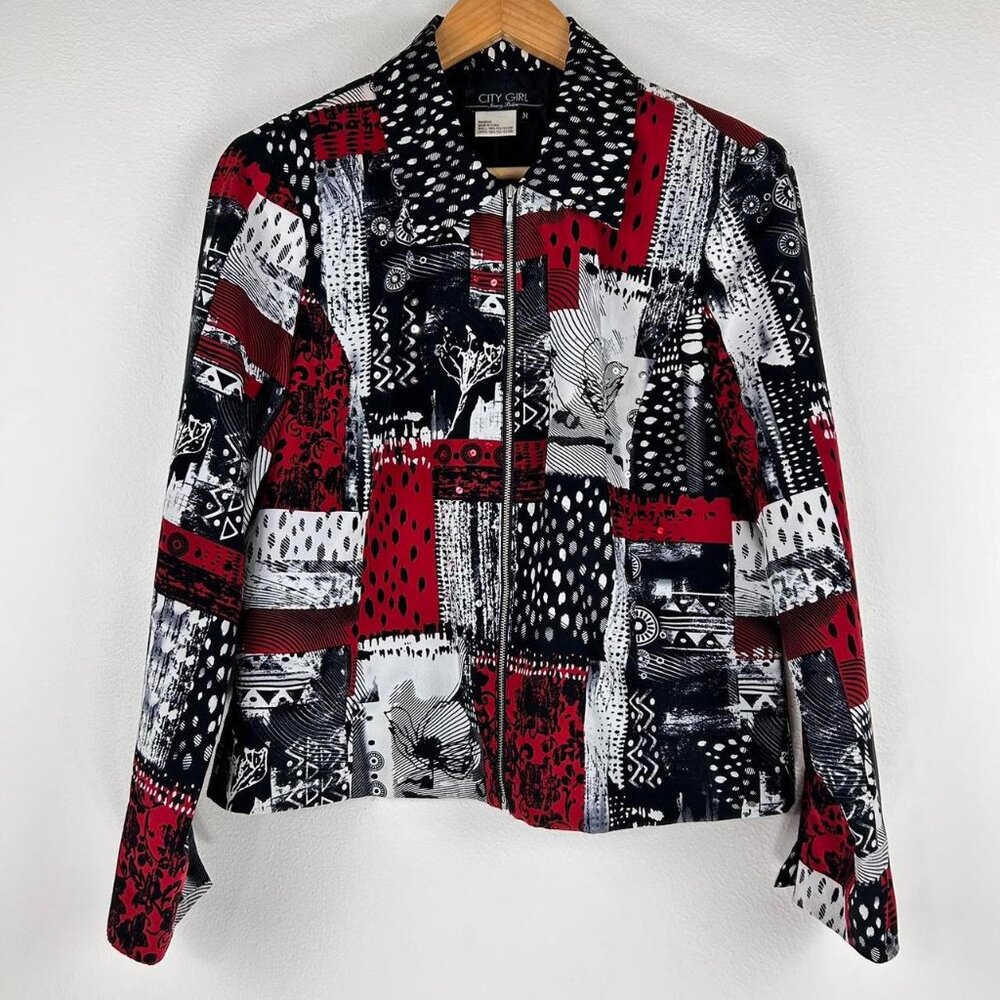 City Girl by Nancy Bolen Women’s Lightweight Glam Jacket Size M
